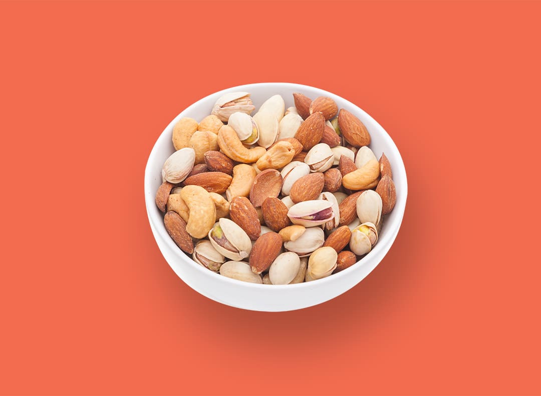 bowl full of different nuts