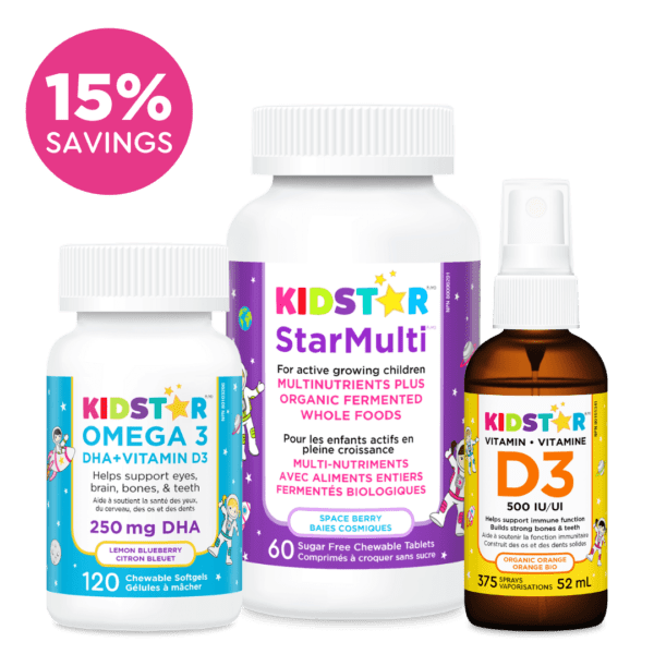 KidStar Star Bundle, with StarMulti, Omega 3, and Vitamin D3