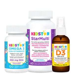 KidStar Star Bundle with StarMulti, Omega 3, and Vitamin D3. Save 10% off retail price.