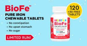 BioFe Pure Iron Chewable Tablets Bonus Bottle