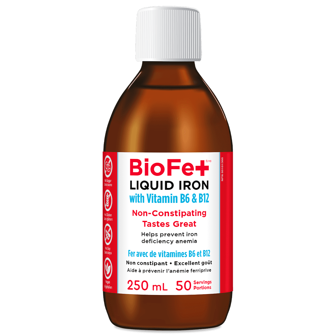 Fer liquide BioFe+ avec B6 et B12