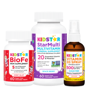KidStar Nutrients Picky Eater bundle, with StarMulti, BioFe chewables, Vitamin D3 spray