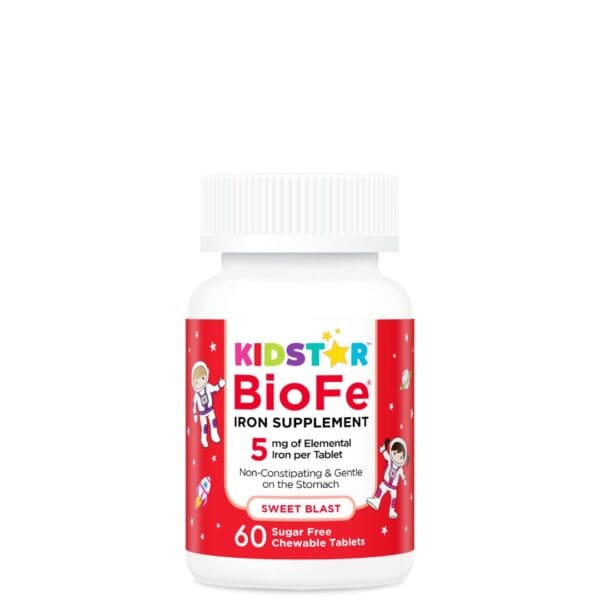 KidStar Nutrients BioFe Pure Iron chewable tablets