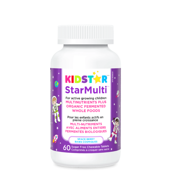 StarMulti Kids Multivitamines et aliments entiers fermentés biologiques