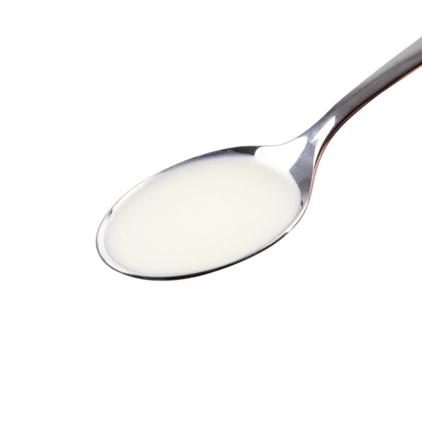 BioFe+ iron liquid in spoon