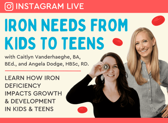 Instagram Live: Iron Needs from Kids to Teens with Caitlyn Vanderhaeghe and Angela Dodge