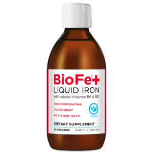 BioFe+ liquid iron with vitamin B6 and B12