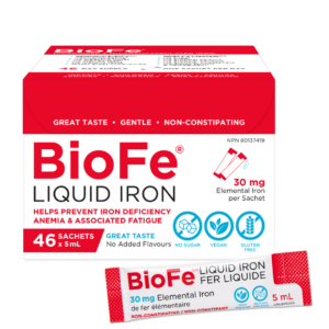 Sachets de fer liquide BioFe 30 mg