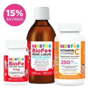 Iron Plus Bundle with BioFe+, BioFe chewable, and Vitamin C